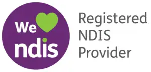 We heart NDIS Registered provider logo - Short